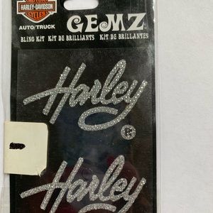 Harley-Davidson 2 sew on patches and 1 bling decal pack.